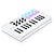 お買い得  楽器-25 キー MIDI コントロール キーボード ミニ ポータブル USB キーボード MIDI コントローラー 25 ベロシティ対応キー 8 RGB バックライト付きパッド 8 ノブ