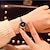 preiswerte Quarz-Uhren-Mode Gold Armreif Uhren für Frauen Luxus Edelstahl Retro Damen Quarz Armbanduhren Mode lässig Frauen Kleid Uhr