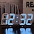 billiga Radioapparater och klockor-3d led digital klocka vägg deco glödande nattläge justerbar elektronisk bordklocka väggklocka dekoration vardagsrum led klocka