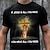 cheap Men&#039;s T-shirt-Men&#039;s T shirt Tee Crew Neck Graphic Lion Faith Clothing Apparel 3D Print Outdoor Daily Print Short Sleeve Fashion Designer Vintage