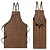 preiswerte Schürze-Kochschürze für Damen und Herren, Küchenschürze, personalisierte Gartenschürze mit großen Taschen, strapazierfähige, verstellbare Arbeitsschürze aus Baumwoll-Canvas