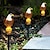 baratos Luzes e lanternas de caminho-luzes de jardim movidas a energia solar coruja papagaio luz de gramado luzes solares à prova dwaterproof água luz led solar decoração ao ar livre lâmpada solar luzes led