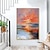cheap Landscape Paintings-Oil painting hand-painted Mural Art Abstract Knife Painting Landscape Sea view Home Decoration Decorative Roll Canvas Frameless Unstretched