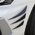 お買い得  車体の装飾＆保護用具-6 個の炭素繊維バンパーストリップステッカー: 保護 &amp;アンプ;アンチスクラッチユニバーサルフロントバンパースポイラーであなたの車を飾りましょう！