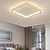 voordelige Dimbare plafondlampen-led plafondlamp super dun 105/50cm plafondlamp modern acryl metaal traploos dimmen slaapkamer geschilderde afwerking verlichting 110-240v alleen dimbaar met afstandsbediening