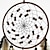 billige Drømmefanger-brun drømmefanger håndlavet gave fjerkrog blomst vindklokke med en cirkler ornament vægophæng indretningskunst boho stil 16x56cm/6.2&#039;&#039;x22&#039;&#039;