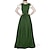 cheap Historical &amp; Vintage Costumes-Irish Retro Vintage Medieval Renaissance Chemise OverDress Women&#039;s Costume Vintage Cosplay Vacation Casual Daily Festival Two Piece Dress Halloween