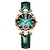 ieftine Ceasuri Quartz-poedagar ceasuri de dama de moda cu cadran de diamant ceas de cuarț din piele ceas de mână de lux rezistent la apă de marcă de top