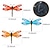 cheap Metal Wall Decor-Wall Art Metal Dragonfly Wall Decor Outdoor Garden Fence ArtHanging Decorations for Living Room Bedroom 1pc