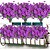 preiswerte Künstliche Blume-Outdoor 7forks Kunstblumen violetter Blumenstrauß Dekoration Ornament Blume