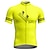 cheap Men&#039;s Jerseys-21Grams Men&#039;s Cycling Jersey Short Sleeve Bike Top with 3 Rear Pockets Mountain Bike MTB Road Bike Cycling Breathable Quick Dry Moisture Wicking Reflective Strips Yellow Red Blue Graphic Sports