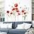 abordables Autocollants muraux-fleur plante papillon wall sticker fond mur salon chambre décoration wall sticker auto-adhésif wall sticker