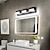 ieftine Aplici de Interior-lampă frontală cu oglindă cu led lumină de vanitate 3/4/5 lampă de perete de cap pentru dormitor modern simplu baie acrilic ip20 alb negru