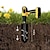 baratos ferramentas de jardim-broca de broca helicoidal para jardim, bulbo de plantador fácil &amp; trados para plantas de cama - poste de broca de terra ou escavador de buraco de guarda-chuva para furadeira hexagonal de 3/8&quot;