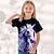 ieftine tricouri 3d fete-Fete 3D Grafic Desene Animate Inorog Tricou Manșon scurt Tipărire 3D Vară Primăvară Activ Modă Drăguţ Poliester Copii 3-12 ani În aer liber Casual Zilnic Fit regulat