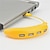 billige USB Hubs-speed usb 2.0 hub 4 port bærbar splitter kabel adapter kreativ forlænger yndig frugt grøntsag form design til pc mac bærbar notebook (banan)