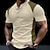 tanie Męskie koszulki casual-Męskie Podkoszulek Koszula Henley Koszulka Kolorowy blok Henley Ulica Urlop Krótkie rękawy Odzież Moda Designerskie Podstawowy