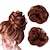 cheap Chignons-Color Will Be More Orange Than The Color 119B(Copper)! iLUU 2pcs Fashion Messy Hair Bun Extensions Chignons Hair Synthetic Hair Scrunchie Scrunchy Updo Hairpiece for Women Party