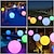 abordables Eclairages immergés-16 couleurs led ballon de plage rougeoyant 40 cm 60 cm télécommande étanche gonflable flottant piscine lumière cour pelouse fête lampe