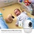 billige Babyalarmer-babyalarm - 3,5 skærm video babyalarm med kamera og lyd - fjernbetjening pan-tilt-zoom nattesyn vox-tilstand temperaturovervågning vuggeviser 2-vejs snak 960ft rækkevidde