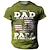 preiswerte 3D-T-Shirt für Männer-Papa-Shirts zum Vatertag als Geschenk für Herren, Grafik-Shirt mit Nationalflagge, Vintage-Designer-Papa-Shirts, 3D-Druck, T-Shirt für Papa, Outdoor, Alltag, schwarz, rot, blau, kurzärmlig,