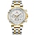 levne Quartz hodinky-mini focus chronograf multifunkční quartz pánské hodinky luxusní nerezový řemínek business mužské hodiny voděodolné relogio masculino