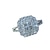 abordables Anillos-Anillo Boda Geométrico Plata Brillante Legierung Amor Elegante Lujo Europeo 1 PC