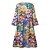 cheap Casual Dresses-Women&#039;s Casual Dress Floral Tribal Ethnic Dress Shift Dress V Neck Print Mini Dress Daily Holiday Fashion Ethnic Loose Fit 3/4 Length Sleeve Blue Summer Spring S M L XL XXL