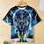 billiga pojkes 3d t-shirts-Pojkar 3D Grafisk Djur Varg T-shirt Kortärmad 3D-tryck Sommar Vår Aktiv Sport Mode Polyester Barn 3-12 år Utomhus Ledigt Dagligen Normal