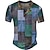 cheap Men&#039;s Henley T Shirt-Men&#039;s Waffle Henley Shirt Henley Graphic Plaid Color Block Clothing Apparel 3D Print Outdoor Daily Button Short Sleeve Fashion Designer Basic