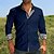 cheap Casual Shirts-Men&#039;s Shirt Button Up Shirt Casual Shirt Summer Shirt White Navy Blue Blue Gray Color Block Long Sleeve Lapel Daily Vacation Clothing Apparel Fashion Casual Comfortable