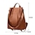 cheap Handbag &amp; Totes-Men&#039;s Women&#039;s Handbag PU Leather Daily Holiday Adjustable Large Capacity Waterproof Zipper Solid Color Black Brown