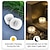 cheap Pathway Lights &amp; Lanterns-Outdoor Solar Led Light Clear Ice Cube Lights IP65 Waterproof LED Solar Brick Light Round Buried Lamp For Patio Lawn Garden Decor Lighting