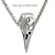 levne Historické a vintage kostýmy-vikinský náhrdelník vrana lebka přívěsek odin runový amulet pánské středověké pirátské šperky retro vintage