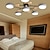 baratos Luzes de teto reguláveis-luminária de teto led regulável design exclusivo sputnik madeira 4/5/6/7 cabeças 35 &quot;/43&quot; lustre de led adequado para sala de jantar sala de estar e cozinha 110-240 v