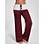 cheap Pants-Women&#039;s Wide Leg Pants Trousers Black Red Blue Fashion Basic Casual Low Waist Wide Leg Home Vacation Going out Full Length Micro-elastic Color Block Comfort S M L XL 2XL