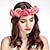 abordables Accessoires de coiffure-simulation rose épingle à cheveux vacances guirlande bande de cheveux coiffe couronne de fleurs bandeau floral mariage cheveux de mariée cerceau