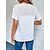 cheap Tees &amp; T Shirts-Women&#039;s Shirt Blouse White Button Cut Out Plain Casual Short Sleeve Round Neck Basic Regular S