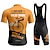 cheap Men&#039;s Clothing Sets-21Grams Men&#039;s Cycling Jersey with Bib Shorts Short Sleeve Mountain Bike MTB Road Bike Cycling Yellow Pink Red Graphic Bike Quick Dry Moisture Wicking Spandex Sports Graphic Letter &amp; Number Funny