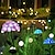 cheap Pathway Lights &amp; Lanterns-Motion Sensor Outdoor Lights LED Solar Light Artificial Hydrangea Simulation Flower Outdoor Waterproof Garden Lawn Stakes Lamps