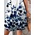 cheap Mini Dresses-Women&#039;s Casual Dress Leaf Summer Dress Print Dress V Neck Knot Front Print Mini Dress Outdoor Daily Active Fashion Regular Fit Short Sleeve Blue Summer Spring S M L XL XXL