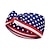 abordables Accessoires-bandeau de sport imprimé drapeau américain rétro noué bandeau élastique absorbant la transpiration drapeau américain fête de l&#039;indépendance pour les entraînements de fitness pour femmes mardi gras