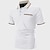 cheap Classic Polo-Men&#039;s Polo Shirt Golf Shirt Business Casual Ribbed Polo Collar Short Sleeve Fashion Basic Solid Color Button Pocket Summer Regular Fit Black White Red Dark Navy Polo Shirt