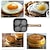 billige Eggeverktøy-4-hulls non-stick stekepanne med trehåndtak - perfekt for egg, pannekaker, burgere &amp; mer!