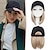 cheap Synthetic Trendy Wigs-Baseball Cap with Hair Extensions for Women Heat Resistant Synthetic 6&#039;&#039; Adjustable Short Straight Hairpiece Replacement Wigs in Hat for Girls