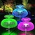 olcso Pathway Lights &amp; Lanterns-napelemes lámpák kültéri új korszerűsített napelem medúza fény vízálló színes változó napelemes virágok kerti lámpák ösvényhez terasz udvar fedélzet sétány karácsonyi dekoráció