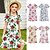 cheap Girls&#039; Dresses-Kids Girls&#039; Graphic Floral Dress Outdoor Casual Short Sleeve Fashion Cute Daily Above Knee Polyester Summer Spring Casual Dress A Line Dress Summer Dress 3-12 Years Multicolor White Pink