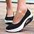 cheap Women&#039;s Slip-Ons &amp; Loafers-Women&#039;s Slip-Ons Plus Size Flyknit Shoes Comfort Shoes Outdoor Daily Walking Solid Color Summer Wedge Heel Round Toe Fashion Sporty Basic Running Walking Mesh Loafer Black White Red