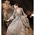 preiswerte Historische &amp; Vintage-Kostüme-Gothic Rokoko Viktorianisch Vintage inspiriert Mittelalterlich Kleid Partykostüm Ballkleid Prinzessin Shakespeare Dame Brautkleidung Damen Spitze Ballkleid Halloween Leistung Hochzeit Party Kleid