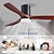 cheap Ceiling Fan Lights-Ceiling Fan with Light Circle Design App &amp; Remote Control Crystal 108cm Dimmable 6 Wind Speeds Modern Ceiling Fan for Bedroom, Living Room, Small Room 110-240V